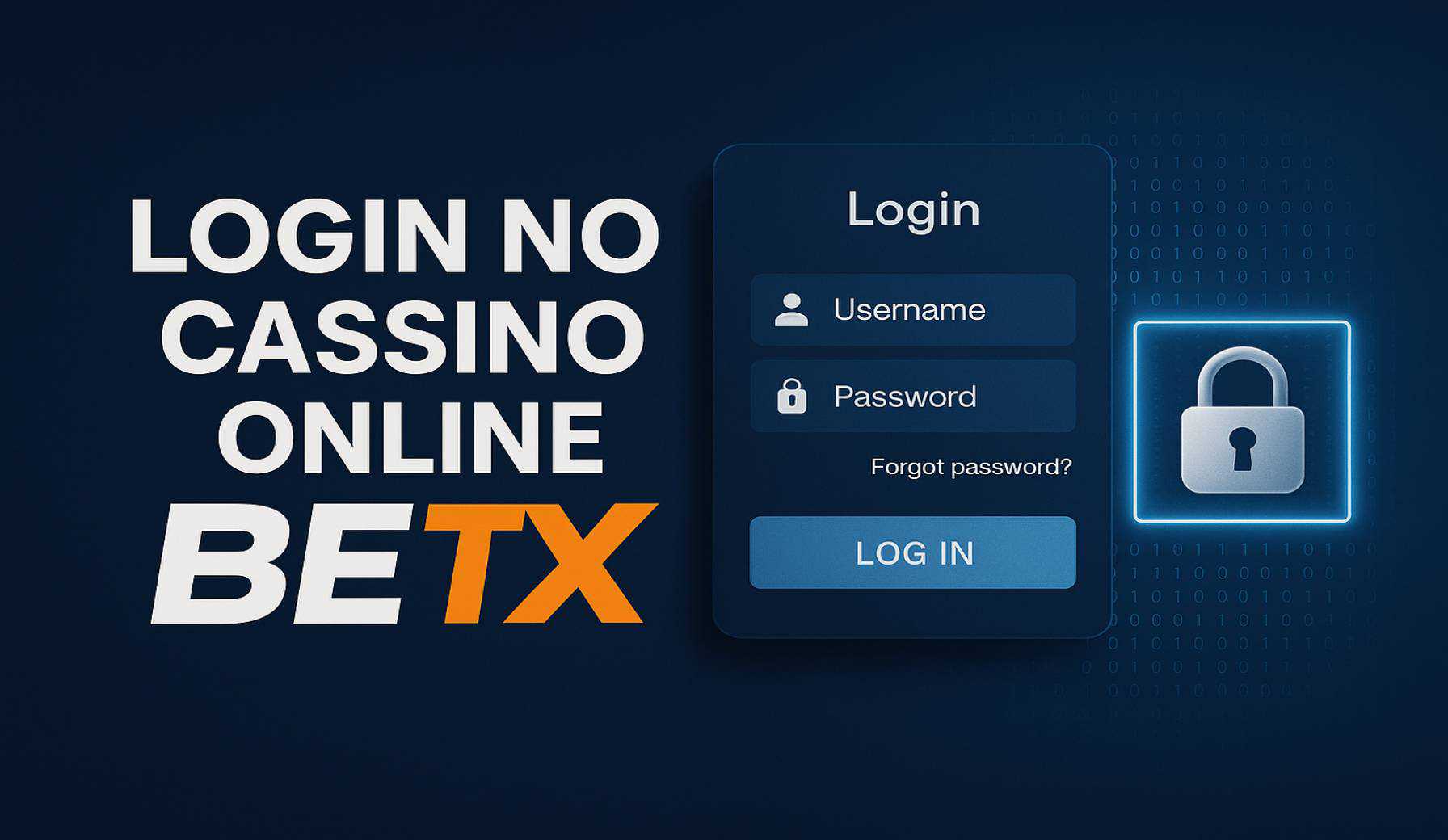 Login no Cassino BETX